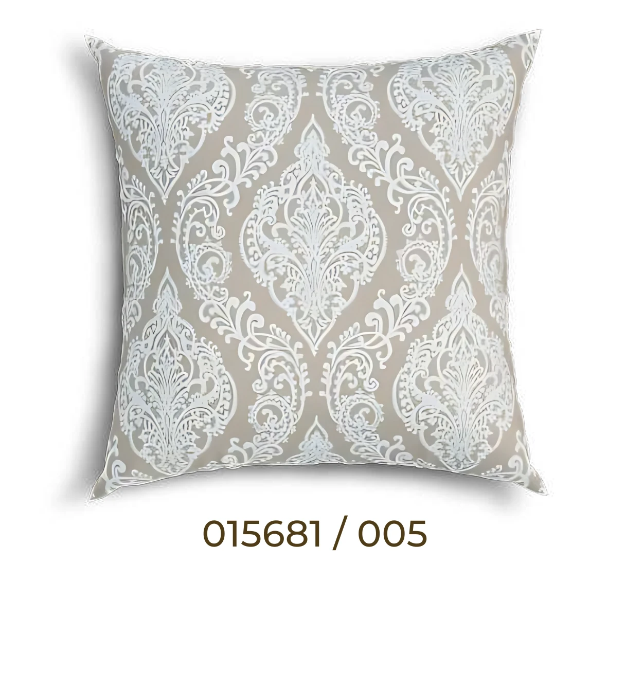 قماش بط بنقشة دمشقية كابتشينو - قماش بط