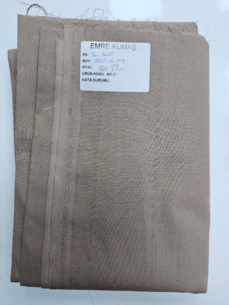 Camel Renk Nevresimlik Poplin Kumaş