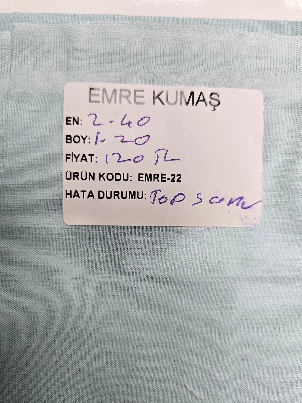 Bebe Mavi Renk Nevresimlik Poplin Kumaş