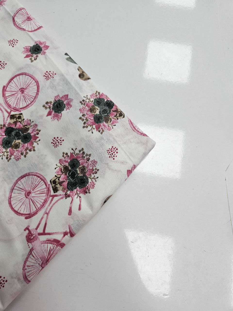 Desenli Nevresimlik Poplin Kumaş