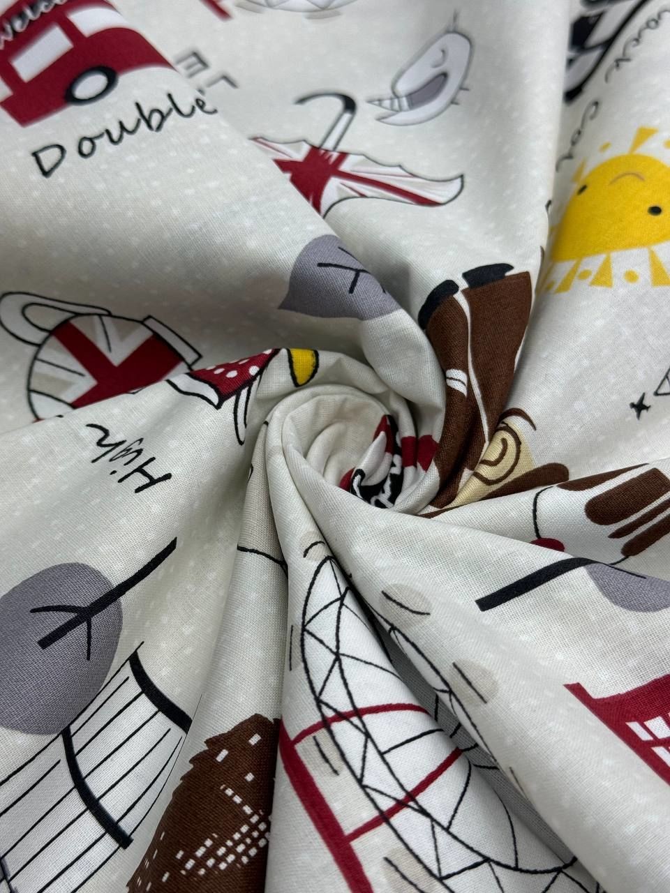 Çocuk Desenli Nevresimlik Poplin Kumaş
