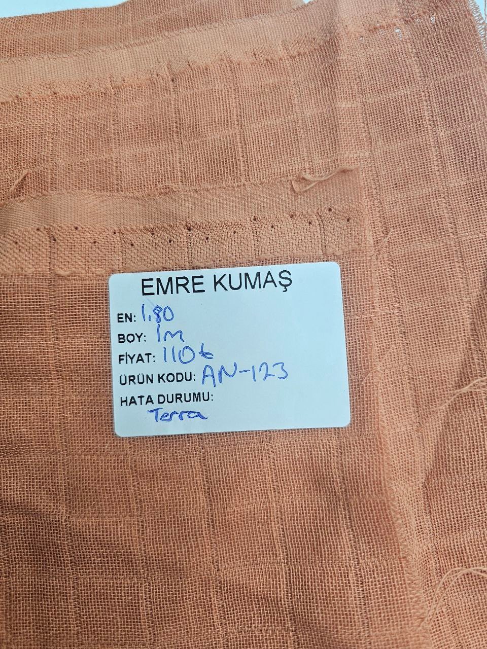 Terra Renk Müslin Bezi Kumaşı