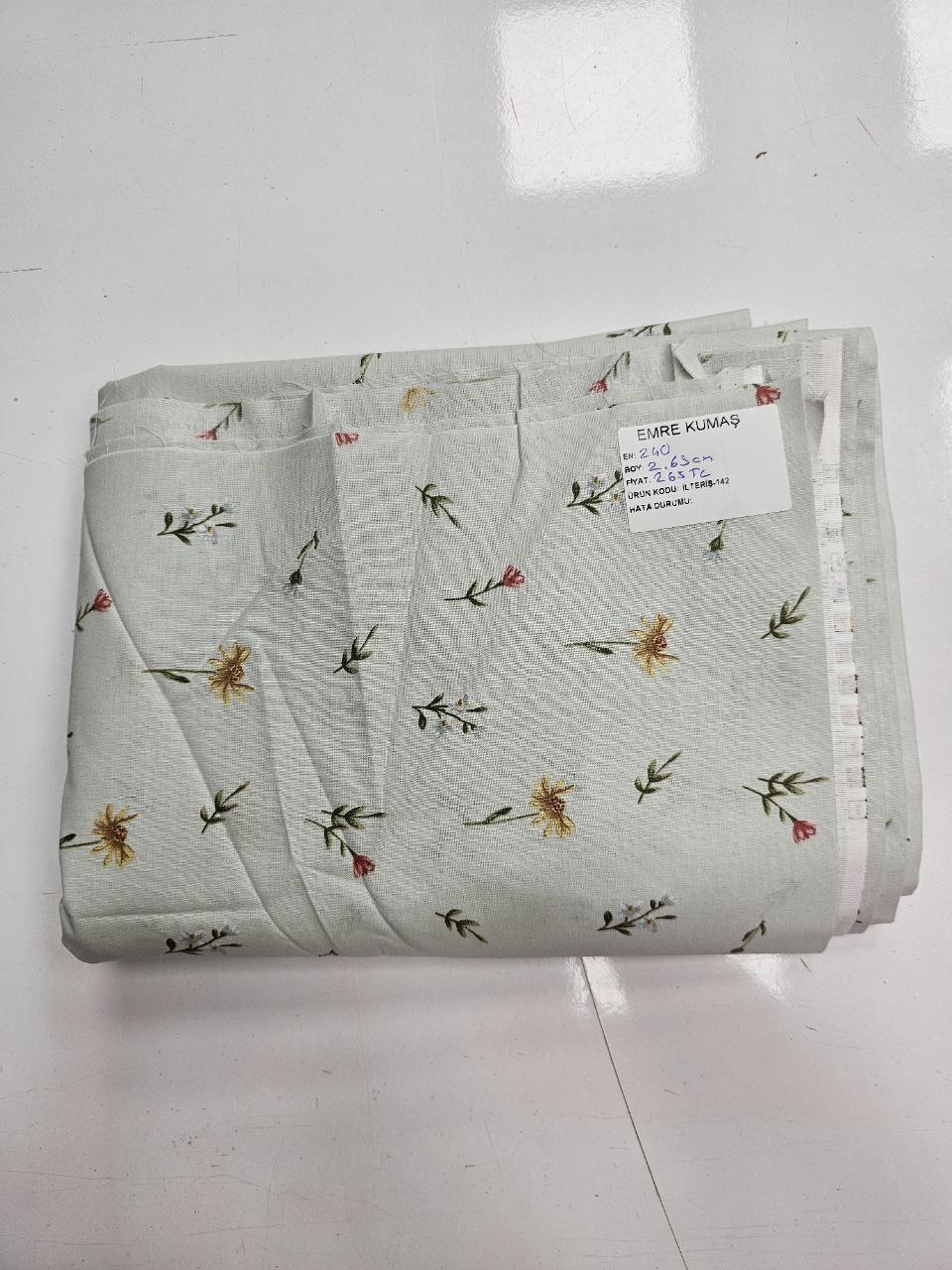 Desenli Nevresimlik Poplin Kumaş