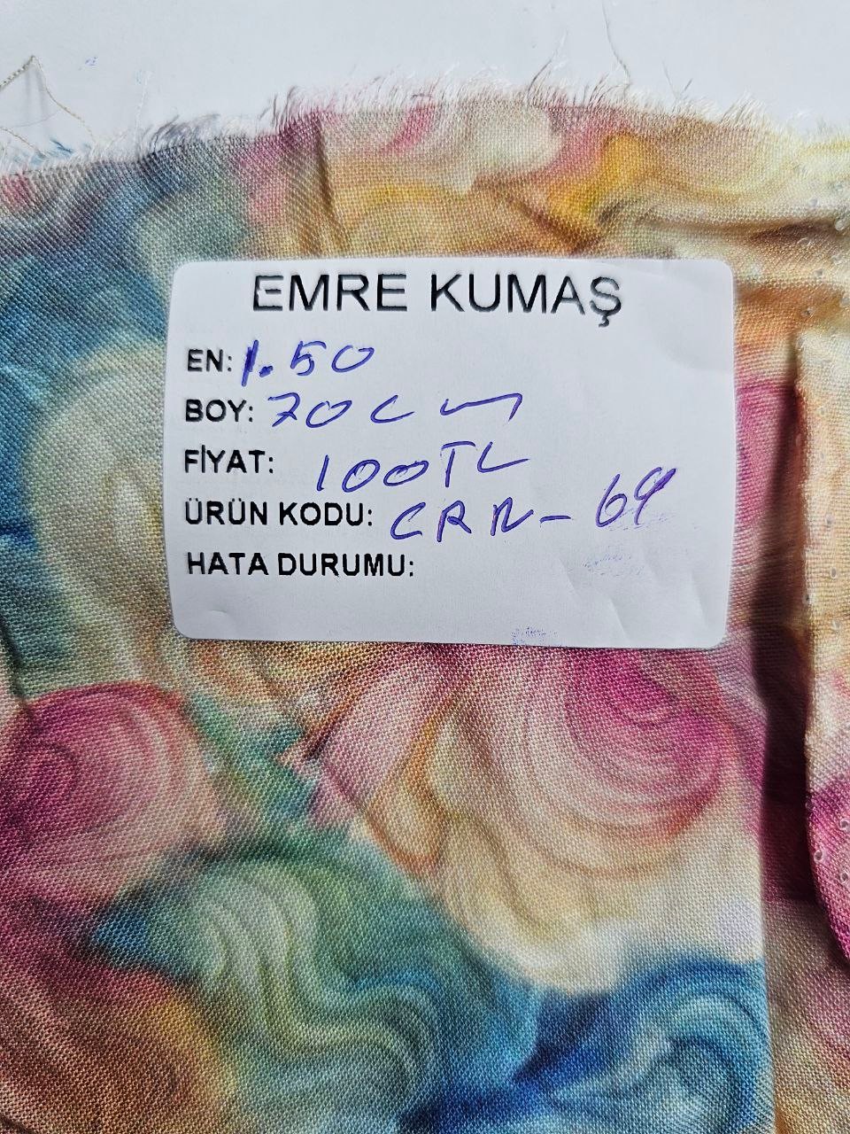 Çok Renkli Giyimlik Viskon Kumaş