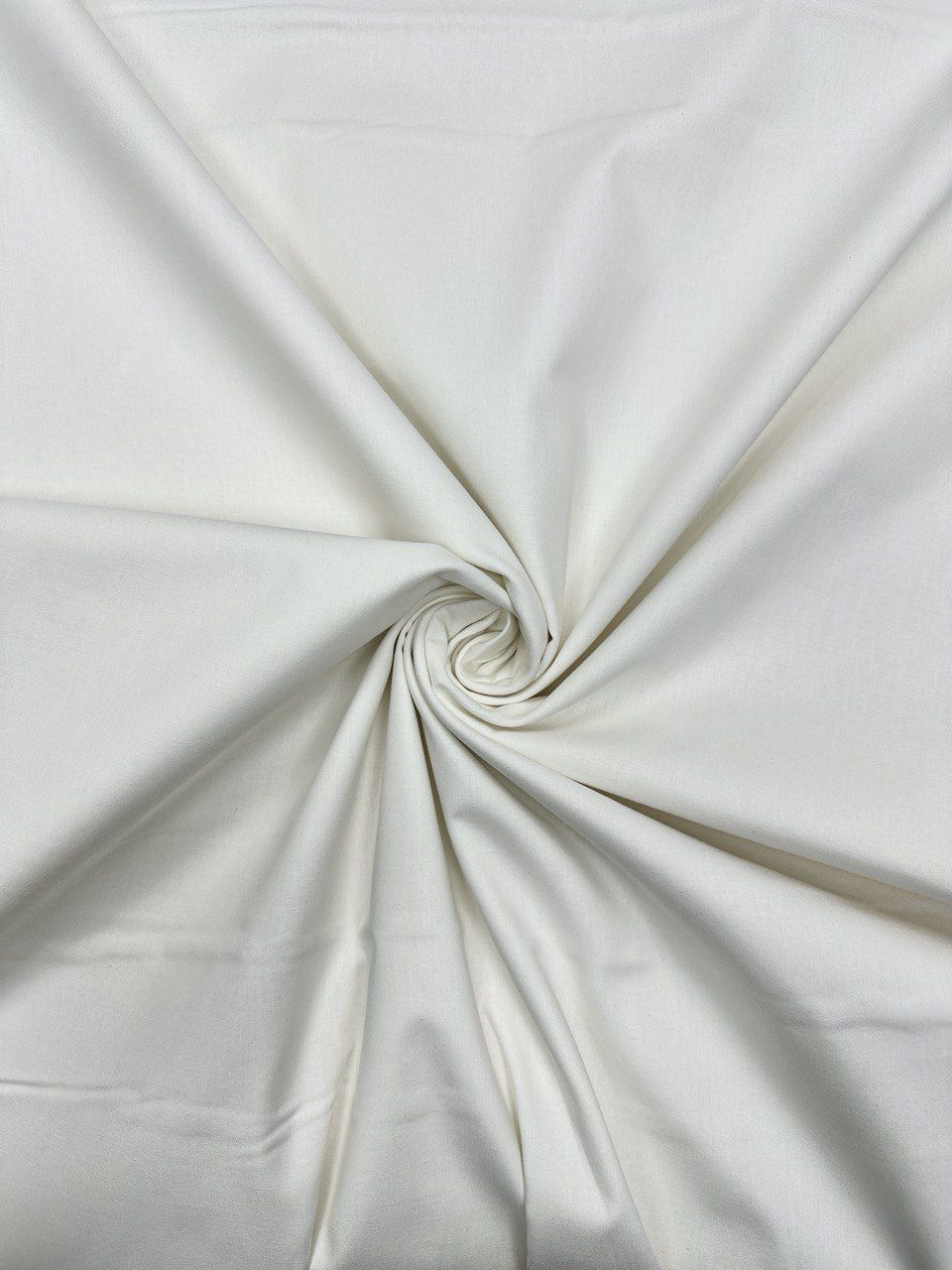 White Organic Poplin Duvet Cover Fabric