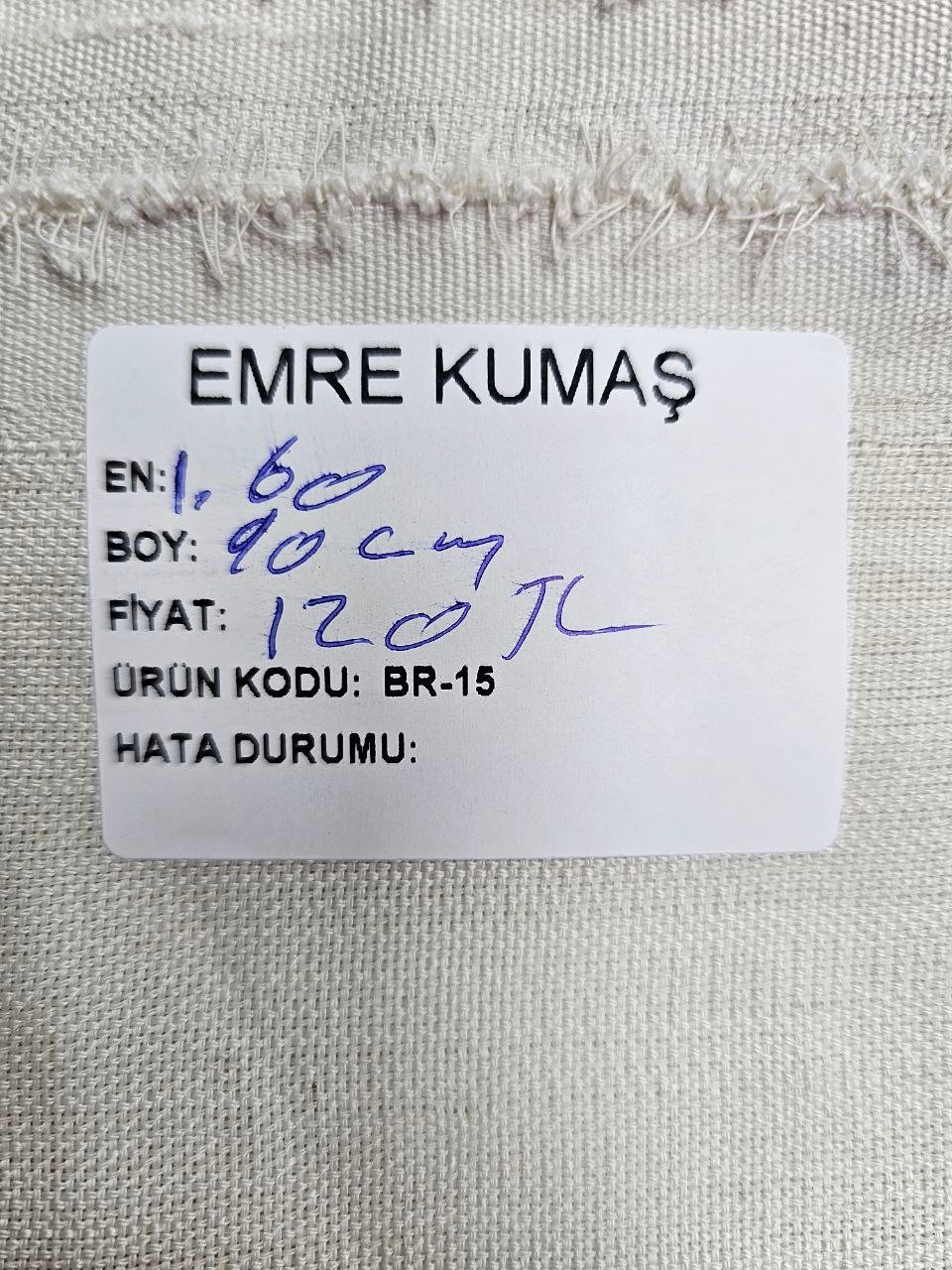 Kapuçino Simsiz Gardenya Kumaş