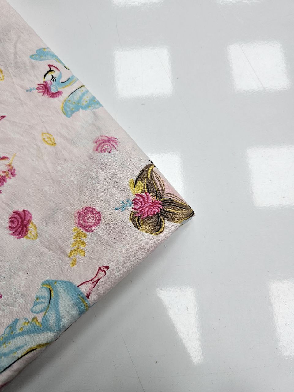 Desenli Nevresimlik Poplin Kumaş