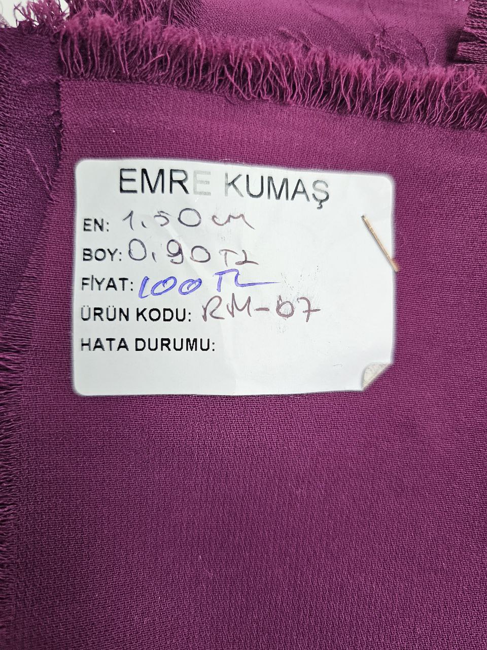 Düz Renk Giyimlik Krep Kumaş
