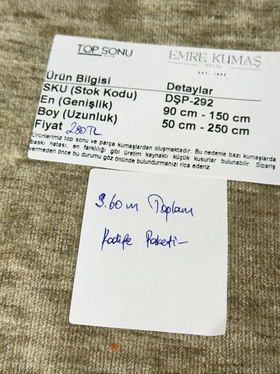 Kadife Döşemelik Kumaş - Döşemelik Paket Kumaş