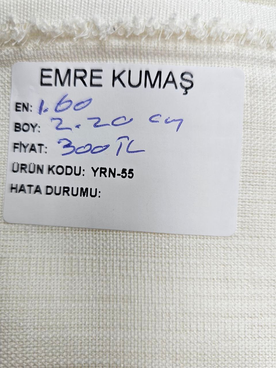 Krem Renk Simsiz Renk Gardenya Kumaş
