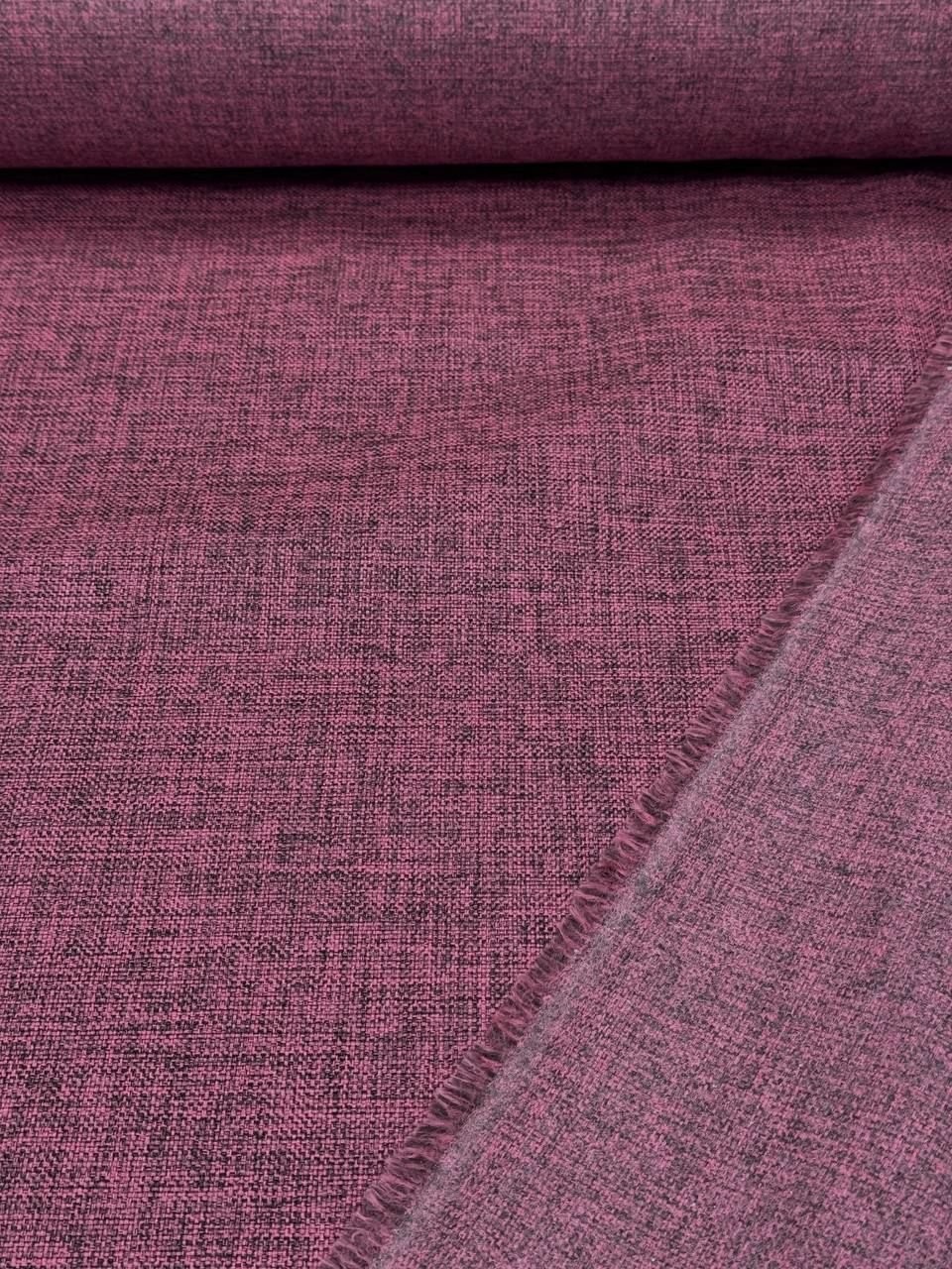 Enzahome Etna Serisi Pembe-Siyah Döşemelik Keten Kumaş