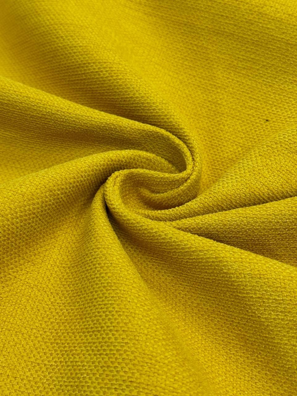 Mustard Linen Upholstery Fabric