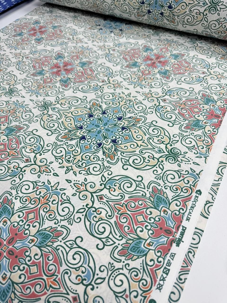 Premier Çini Motif Desen %100 Pamuk Nevresimlik Poplin Kumaş