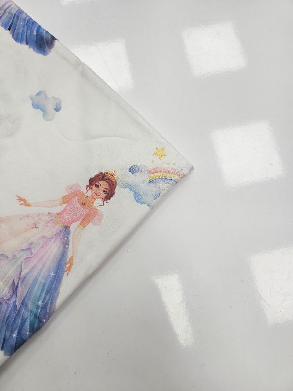 Prenses Desenli Nevresimlik Poplin Kumaş