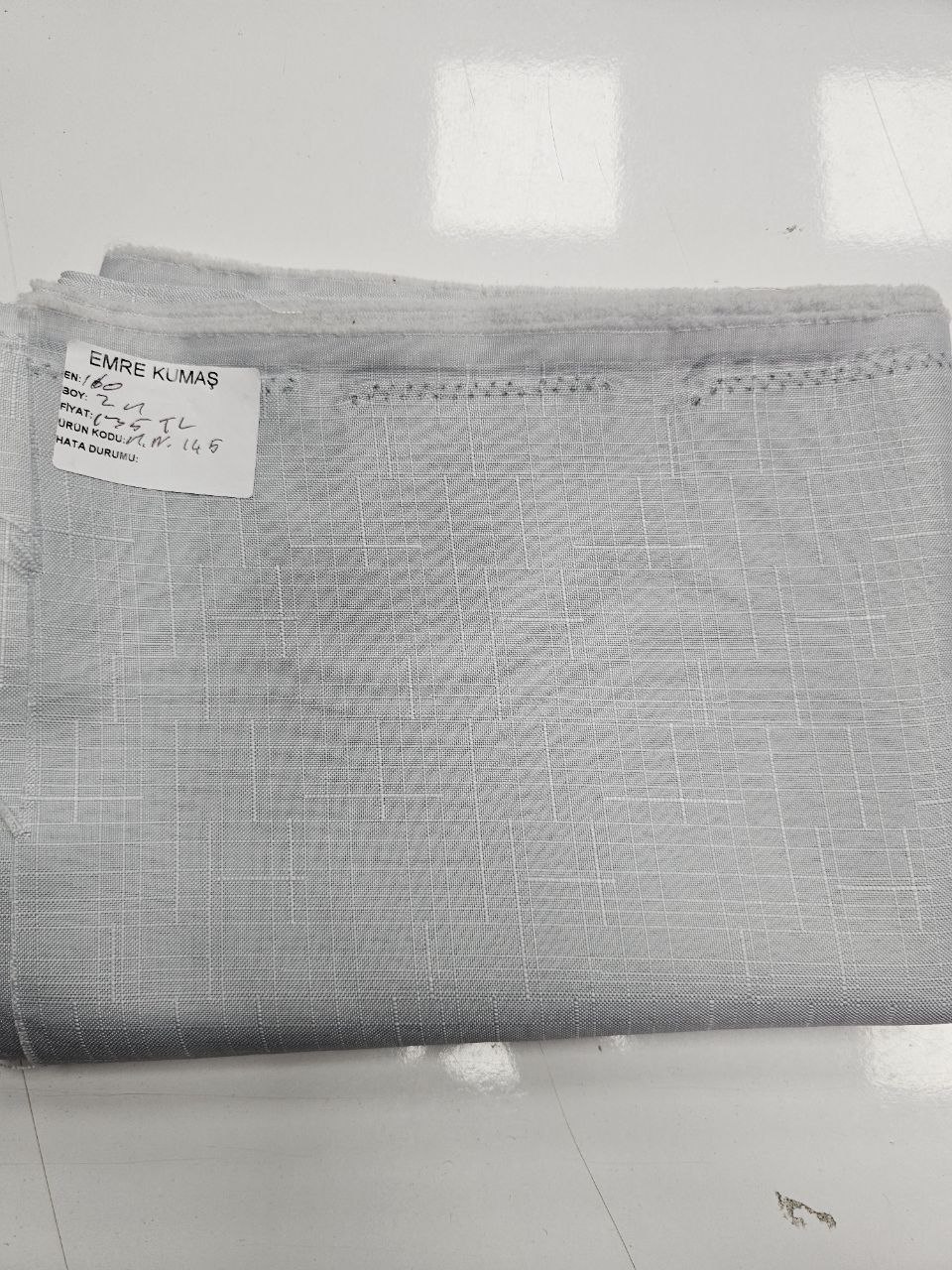 Grey Laceless Swedish Linen Fabric