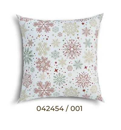 Snowflake Patterned Duck Fabric - Duck Cloth