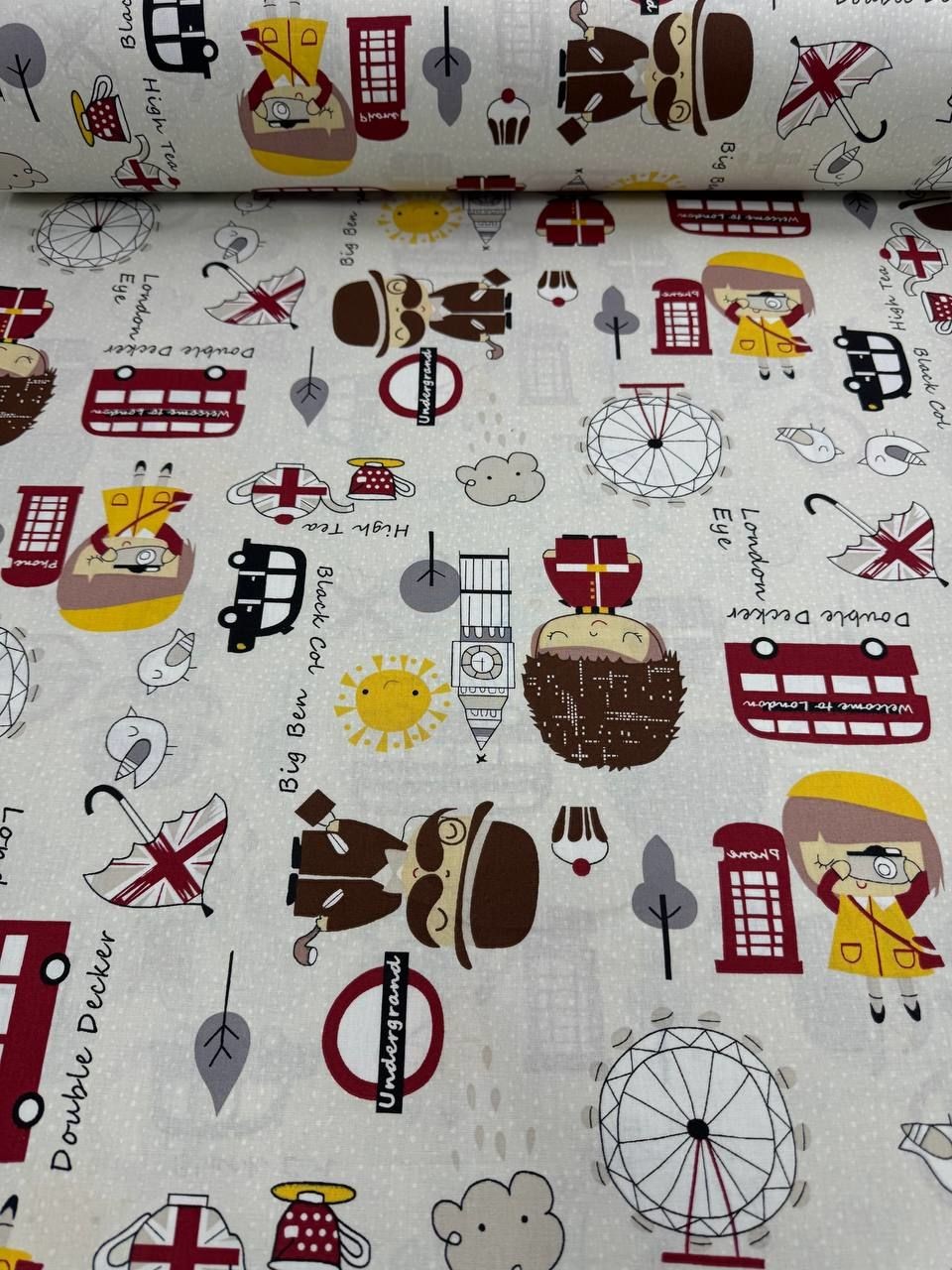 Çocuk Desenli Nevresimlik Poplin Kumaş