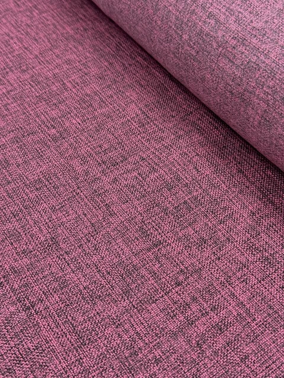 Enzahome Etna Serisi Pembe-Siyah Döşemelik Keten Kumaş