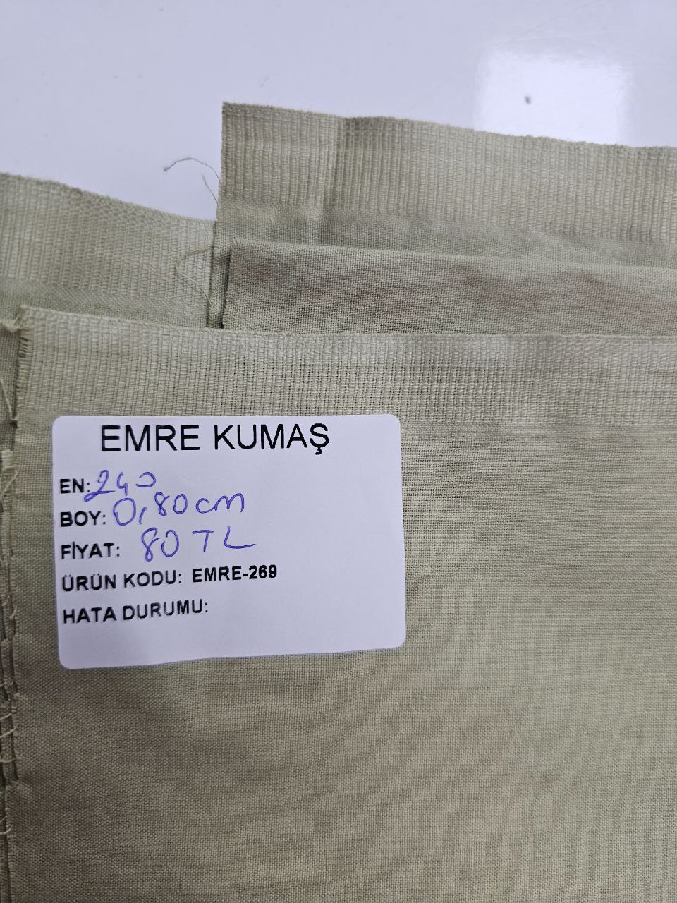 Düz Renk Nevresimlik Poplin Kumaş