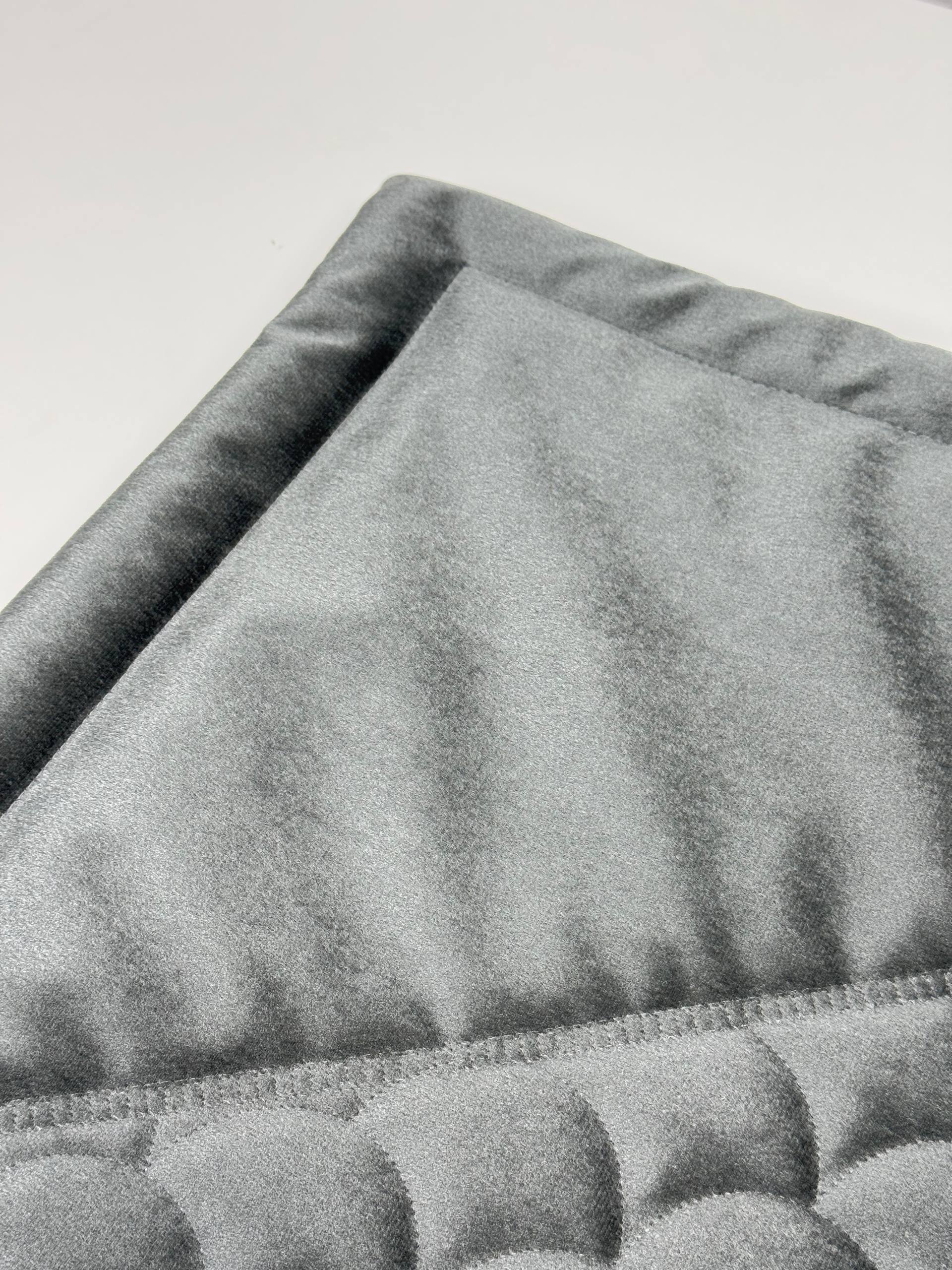 Gold Embroidered Velvet Prayer Rug