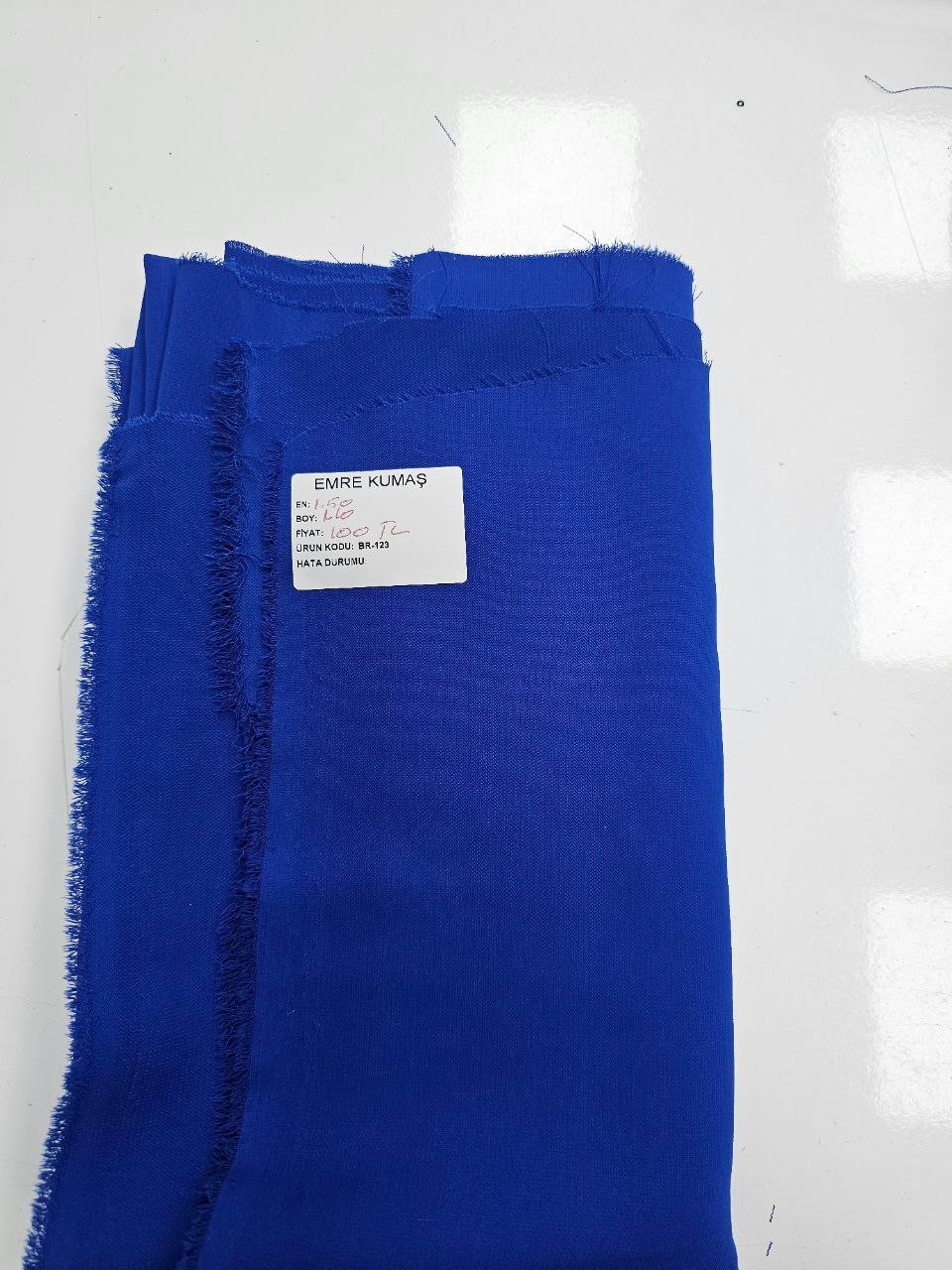 Saks Mavisi Krep Kumaş