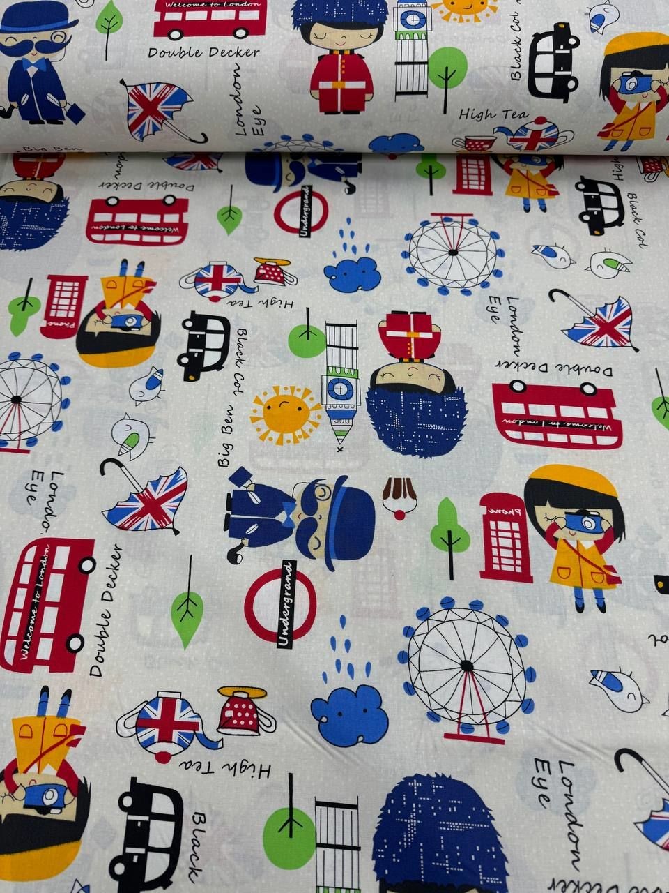 Çocuk Desenli Nevresimlik Poplin Kumaş