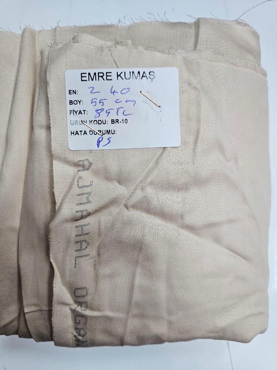 Kapuçino Renk Mat Pamuk saten Kumaş