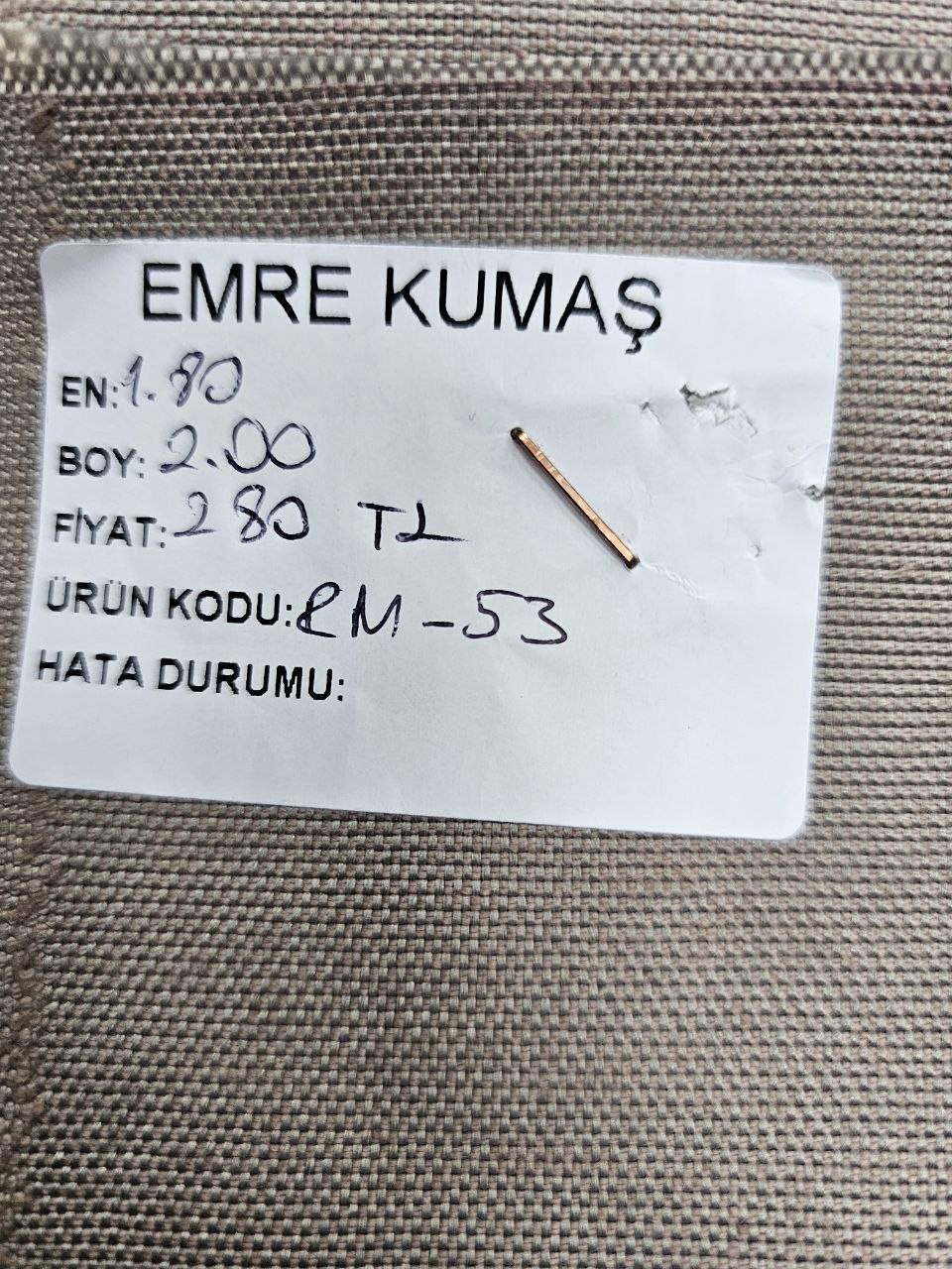 Düz Renk Duck Kumaş