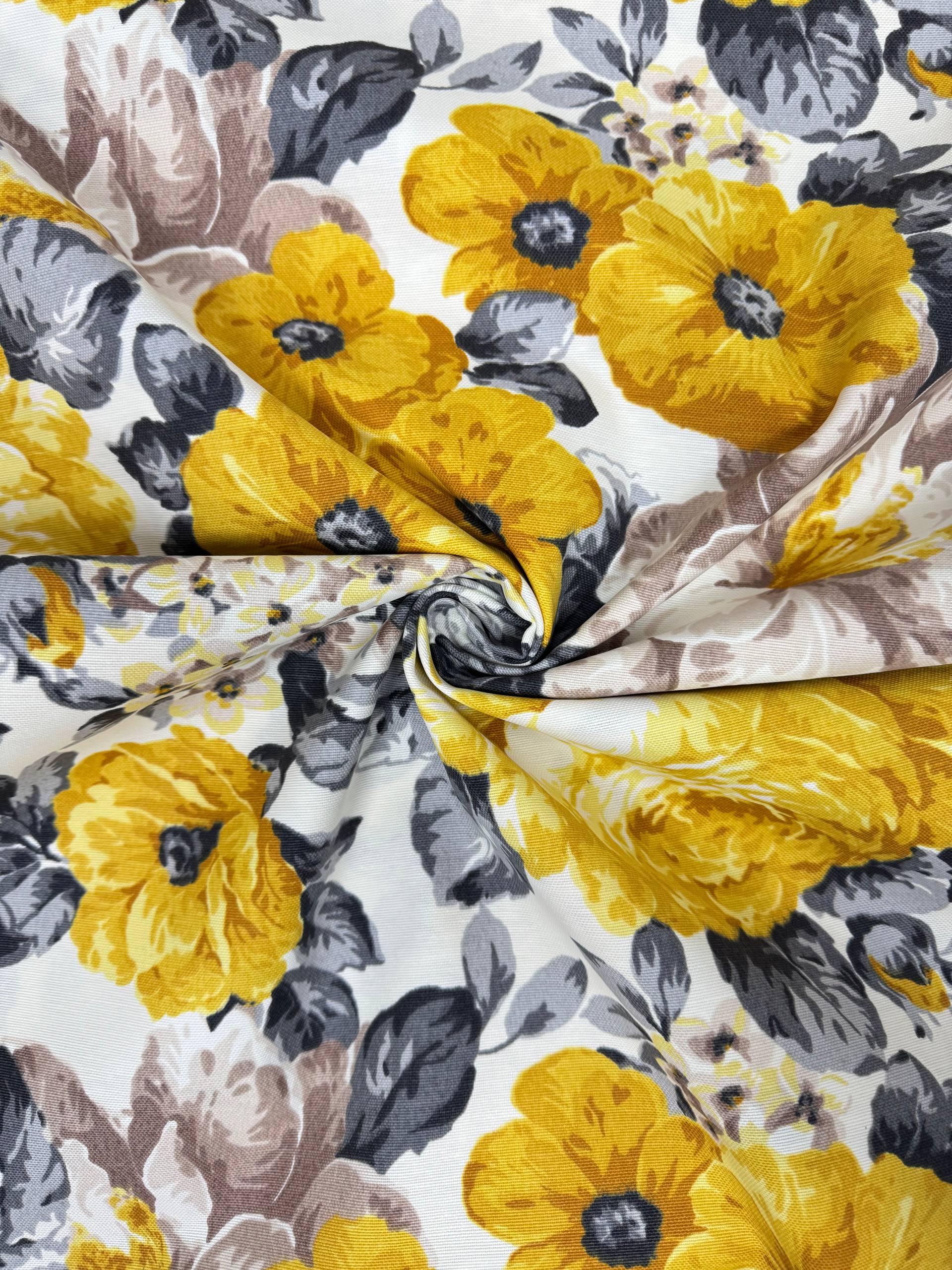 Black Checkered Duck Fabric - Duck Cloth