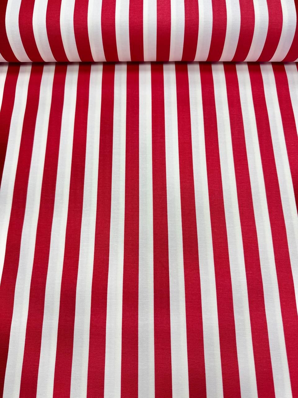 قماش البطة المخططة باللون الأحمر - قماش البطة