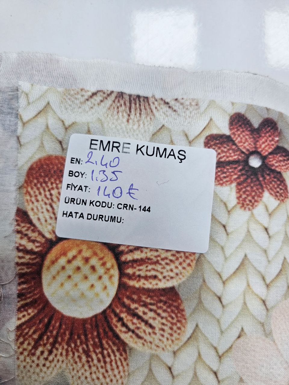 Dijital Baskılı Desenli Nevresimlik Poplin Kumaş