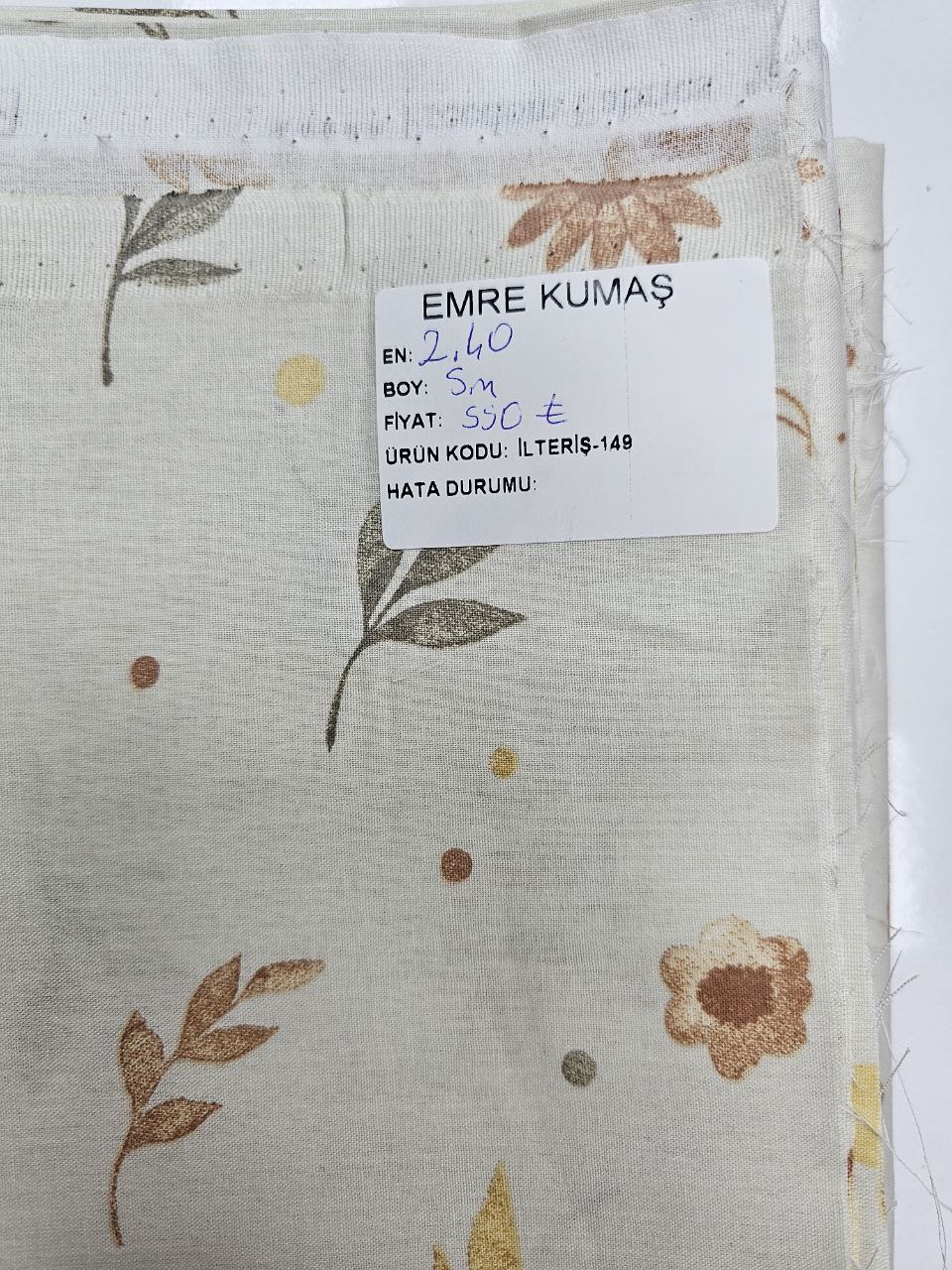 Desenli Nevresimlik Poplin Kumaş
