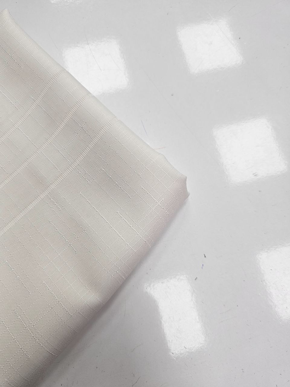 Ekru Ajurlu İsveç Keten Kumaş