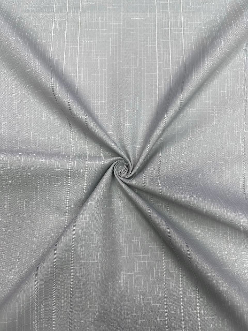 Gray Openwork Swedish Linen Carefree Tablecloth Fabric