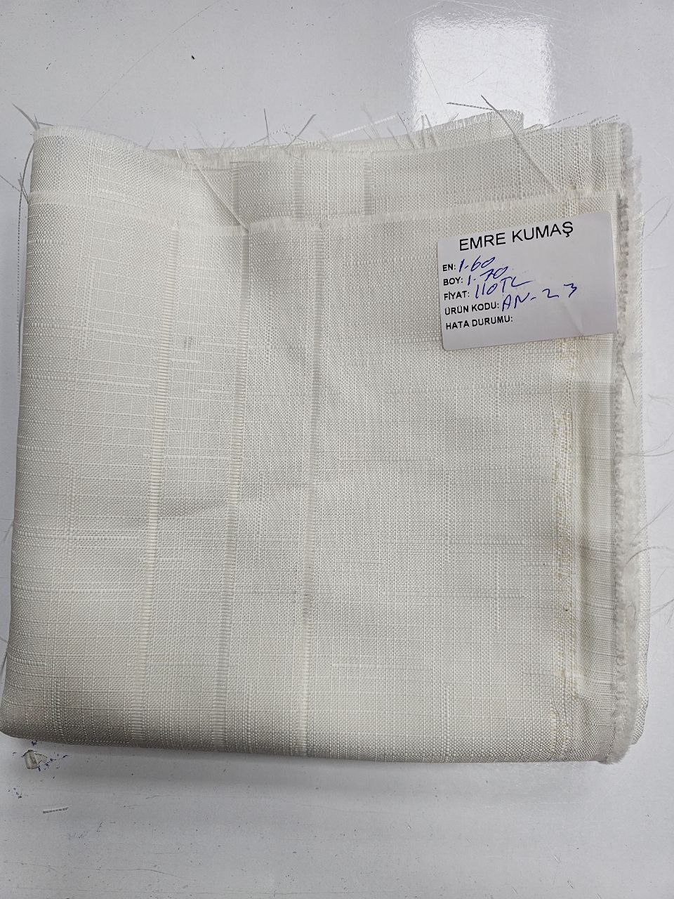 Ecru Openwork Swedish Linen Fabric