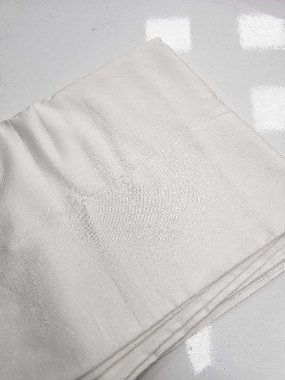 Ekru Renk Mat Pamuk Saten