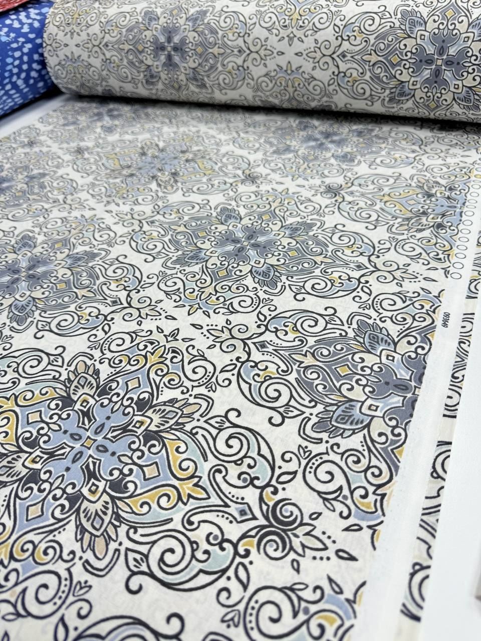 Premier Çini Motif Desen %100 Pamuk Nevresimlik Poplin Kumaş