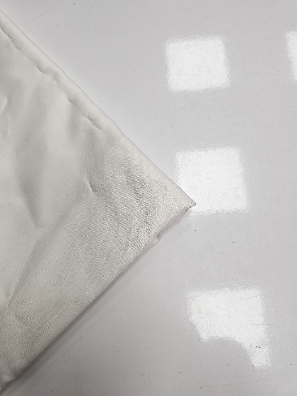 Ekru Renk Mat Pamuk Saten