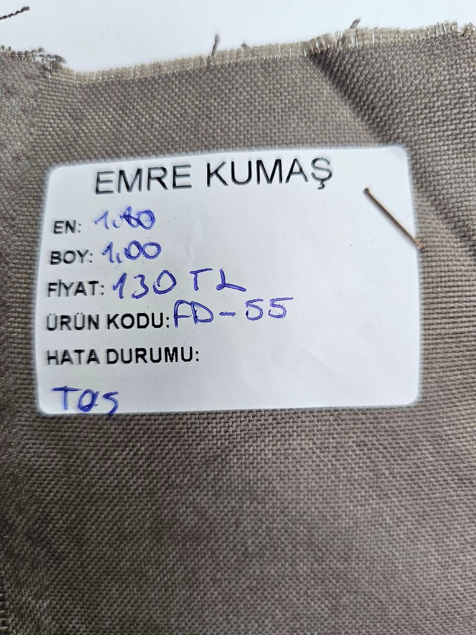Düz Renk Duck Kumaş