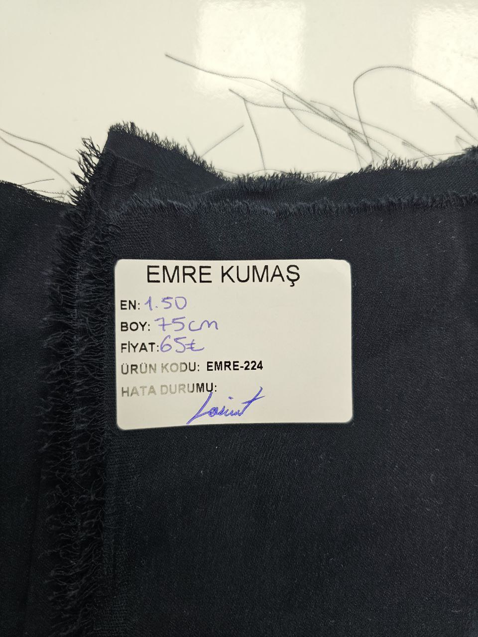 Navy Blue Color Crepe Fabric for Clothing