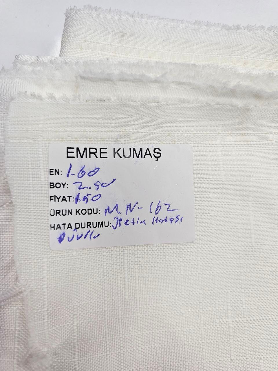 Ekru Ajurlu İsveç Keteni Kumaş