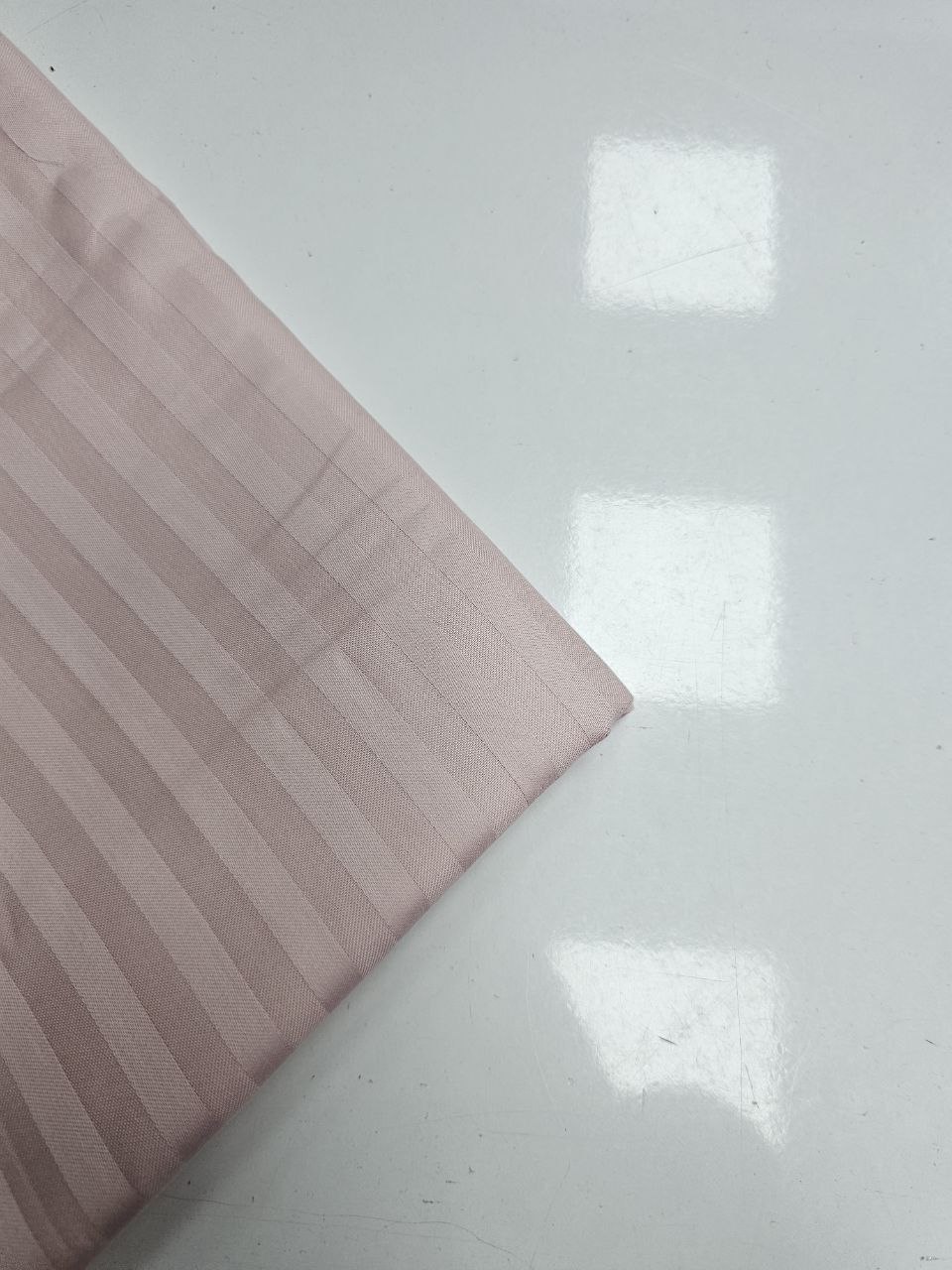 Çizgili Desen Pamuk Saten