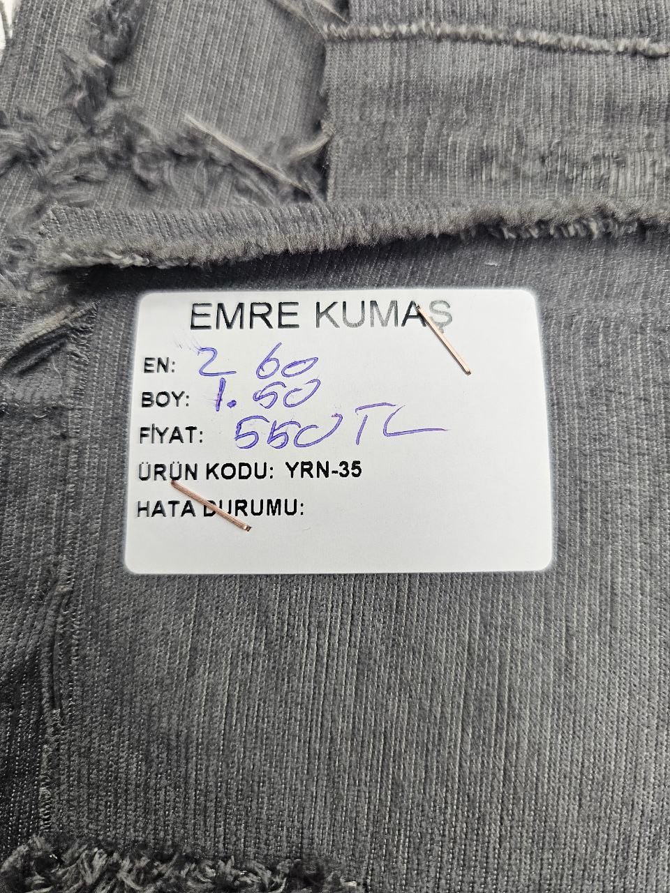Antrasit Renk Hera Pike Kumaşı