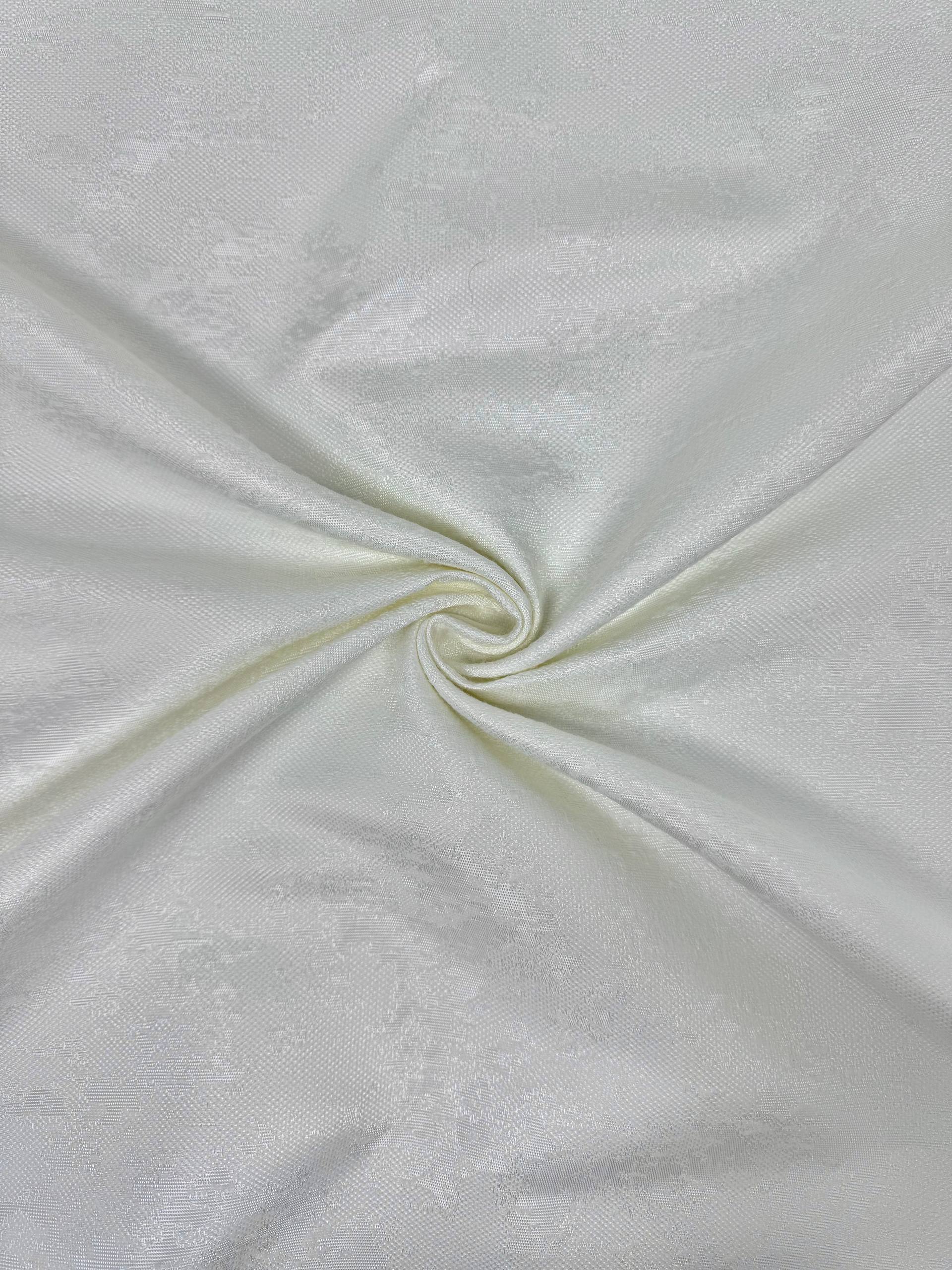 Ecru Cloud Pattern Carefree Tablecloth Fabric