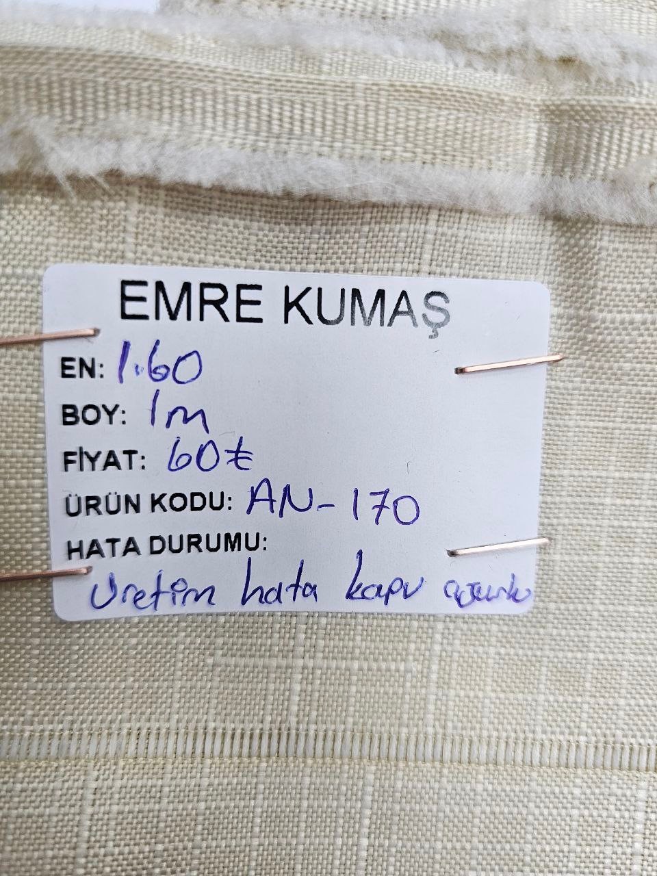 Kapuçino Ajurlu İsveç Keteni Kumaş