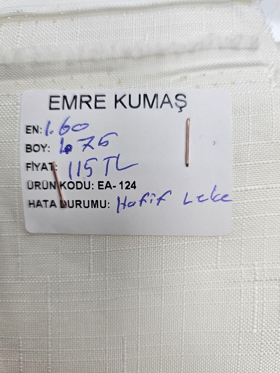 Ekru Ajursuz İsveç Keteni Kumaş