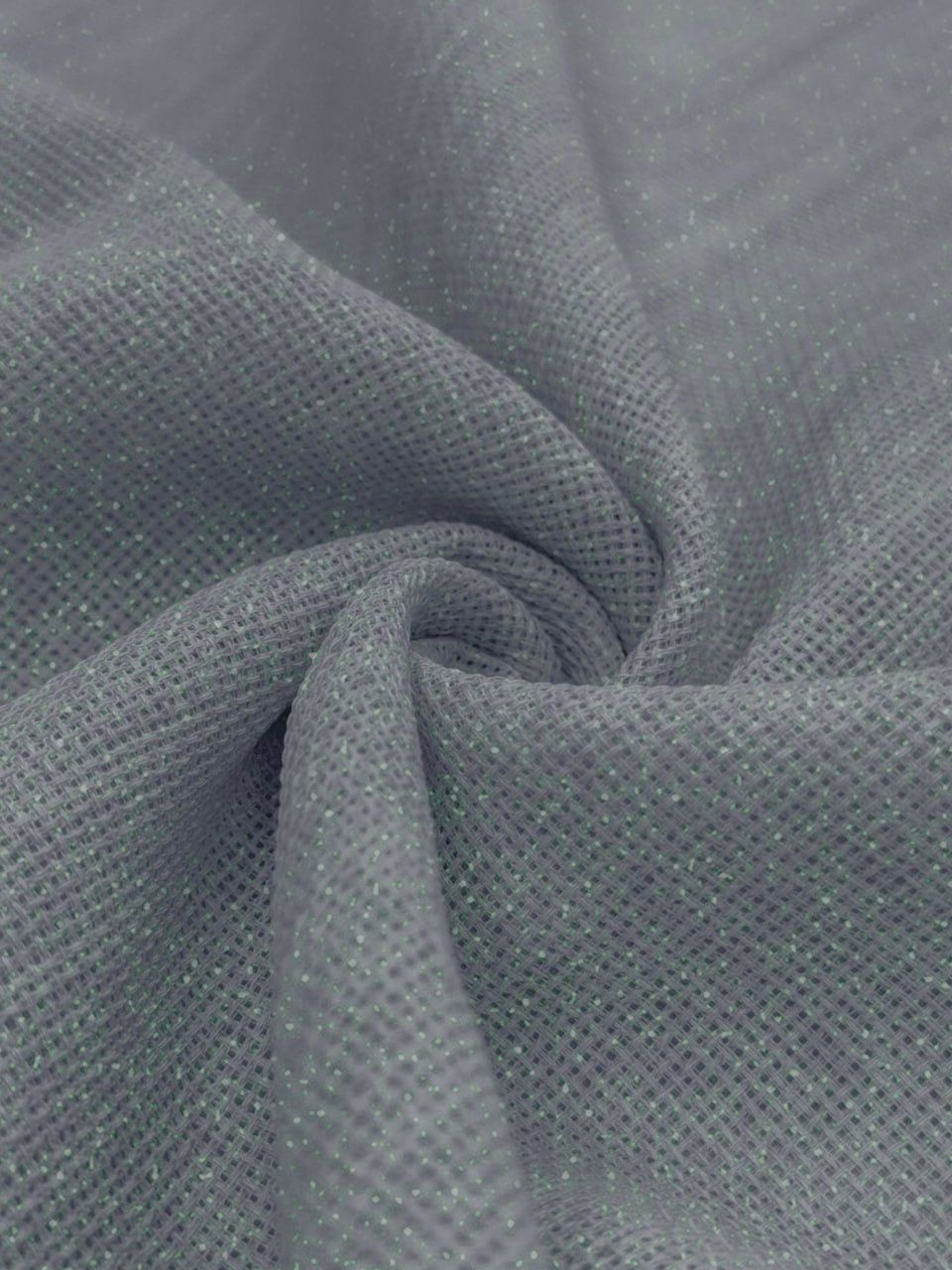 Gri Simli Linen Kumaş