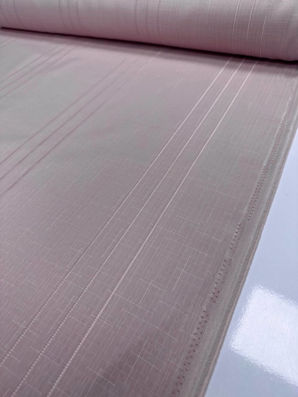 Powder Openwork Swedish Linen Carefree Tablecloth Fabric