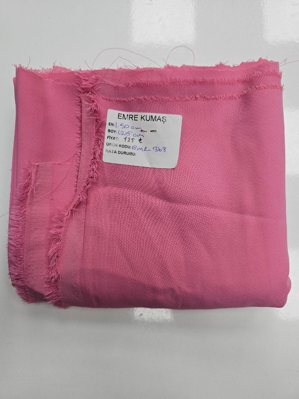 Pembe Renk  Krep Kumaş