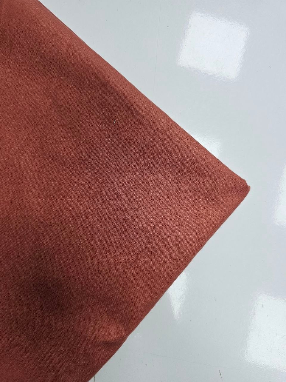 Cinnamon Colored Poplin Duvet Cover Fabric